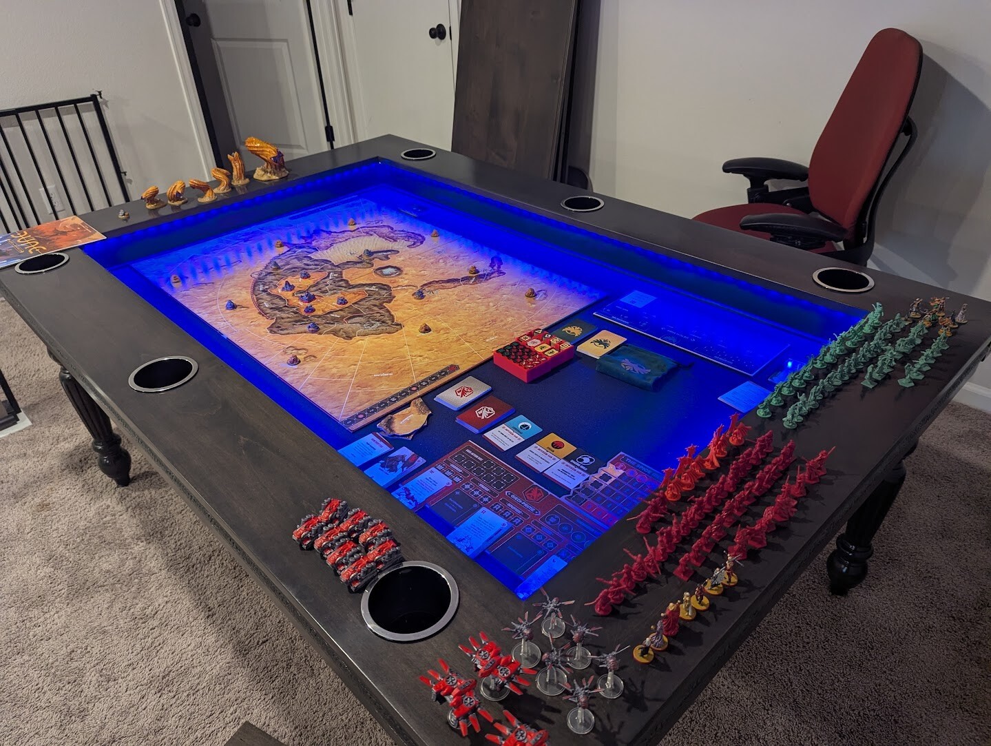 Gaming table build in progress